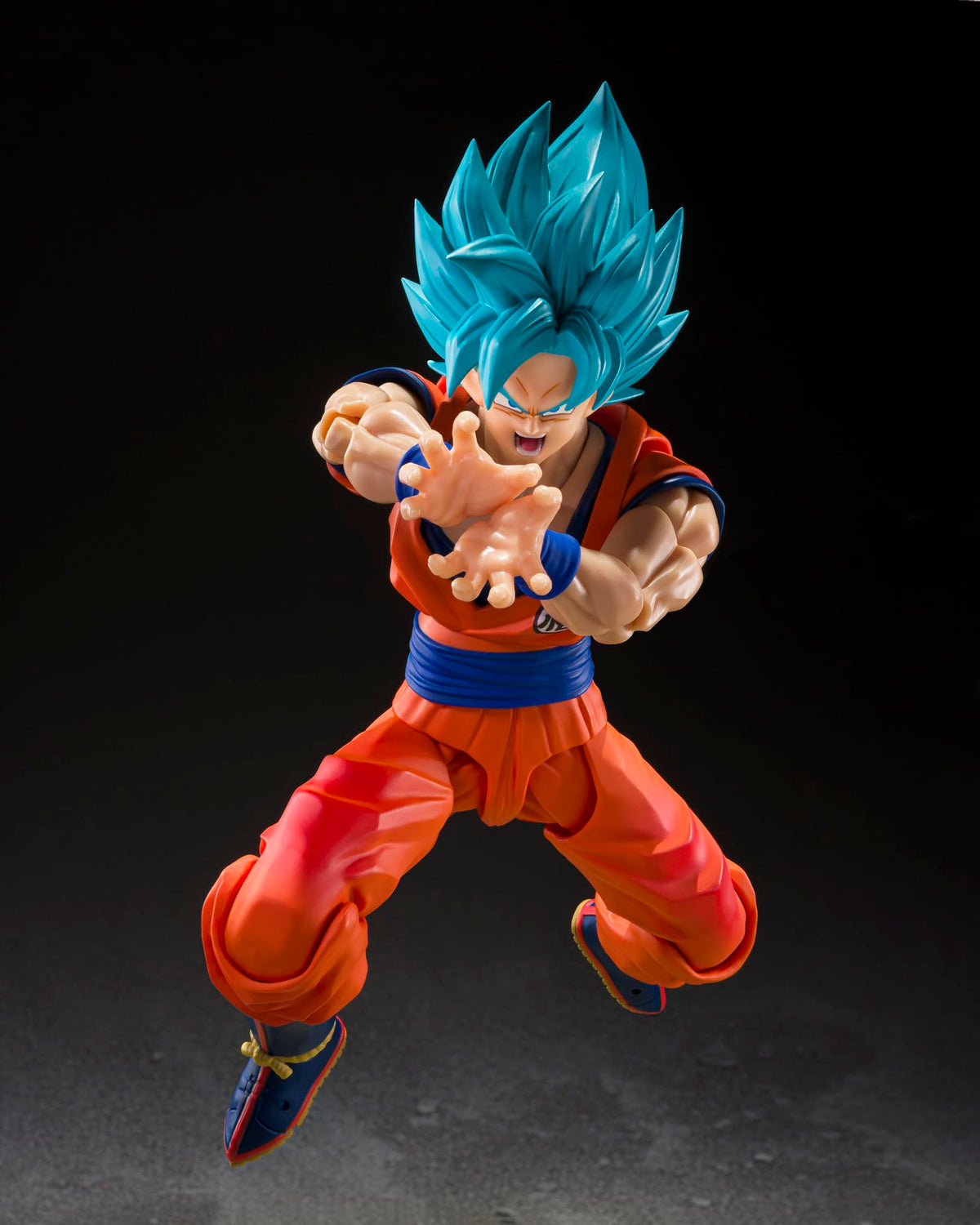 Tamashii Nations Dragon Ball Super box includes Bandai Namco warning for licensing.