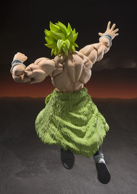Tamashii Nations Dragon Ball Super Broly S.H.Figuarts dynamic pose ready for shelf