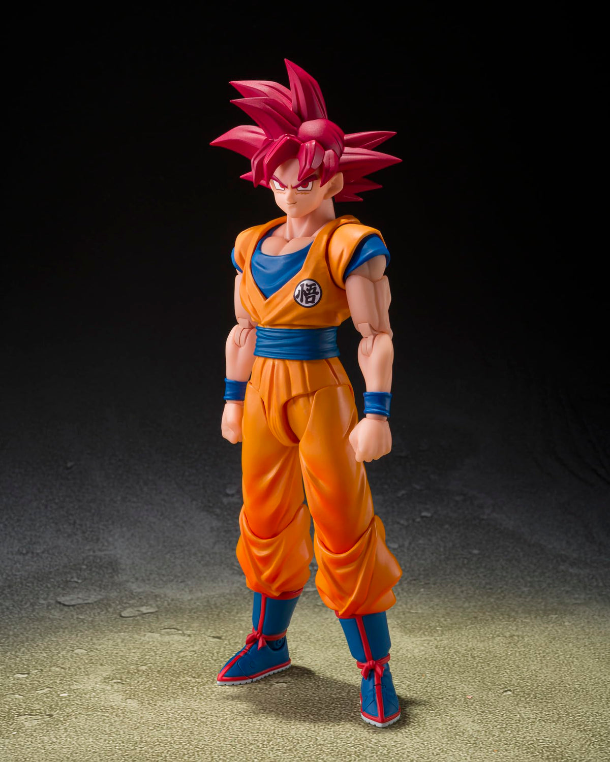 Tamashii Nations Goku God Aura figure in action pose showcasing new sculpt.