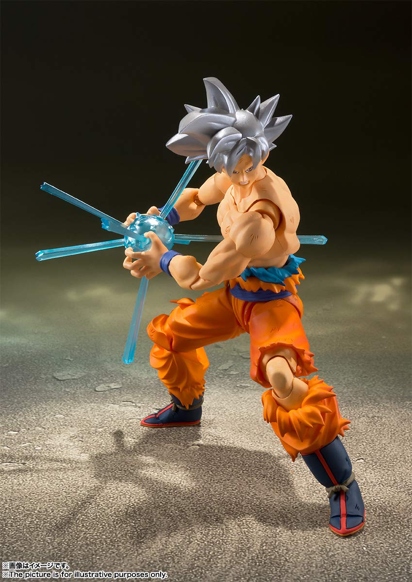 TAMASHII NATIONS Son Goku Ultra Instinct ball energy effect for action visuals