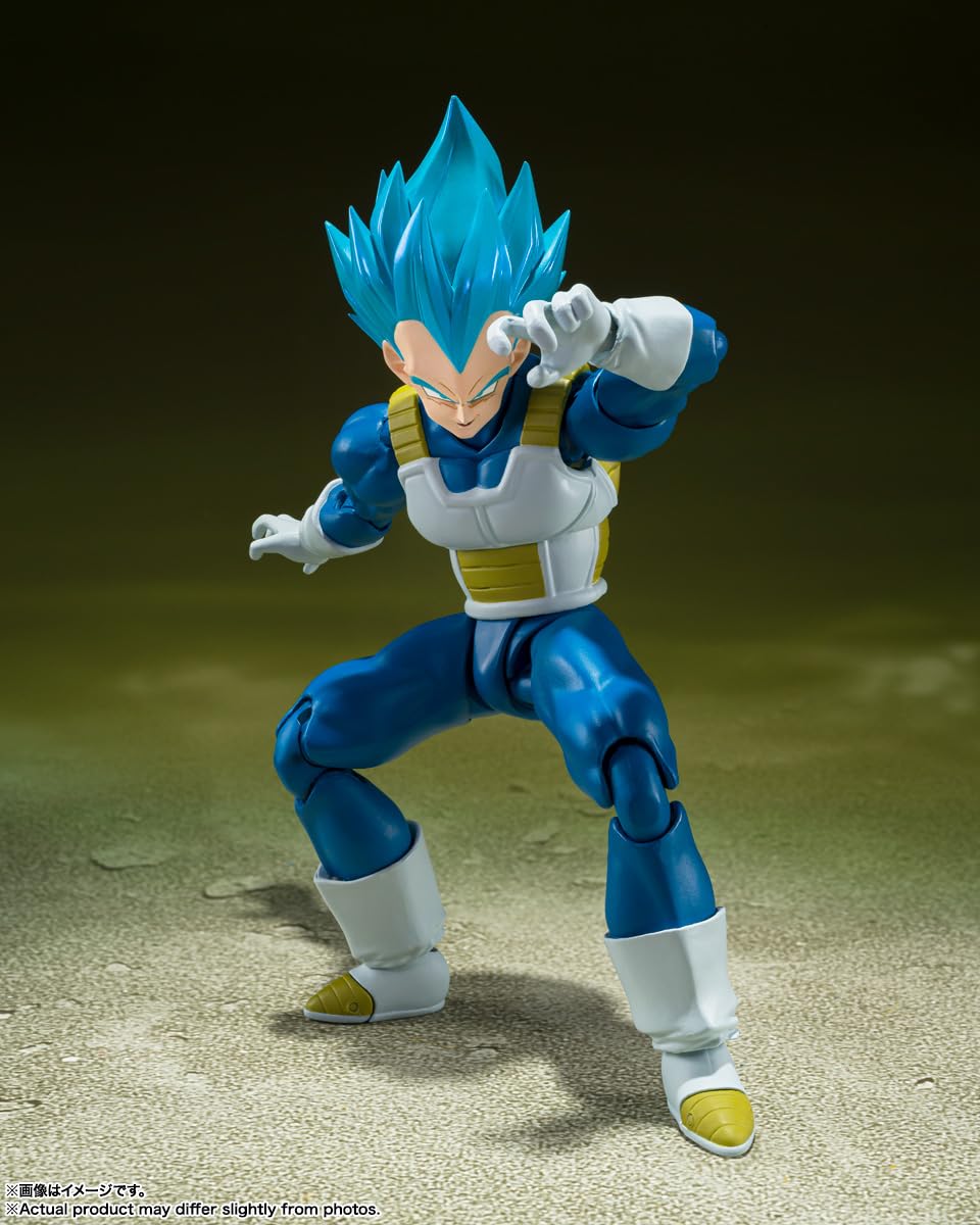 Tamashii Nations Dragon Ball Super SSGSS Vegeta face options for expressive poses