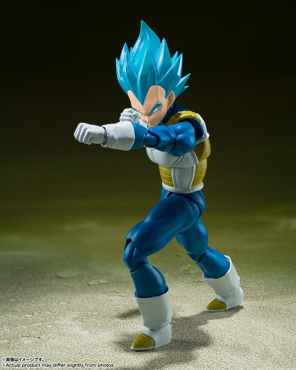 Tamashii Nations Dragon Ball Super SSGSS Vegeta left-hand variants for dramatic poses