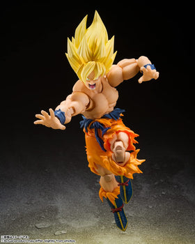 Display-ready Dragon Ball Z Goku figure by TAMASHII NATIONS