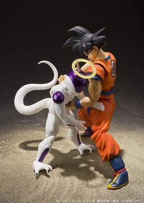 TAMASHII NATIONS Son Goku S.H.Figuarts official licensing label on box for authenticity.