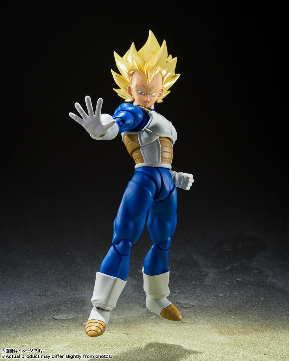 Tamashii Nations Dragon Ball Z Vegeta Awakened Blood facial expressions for scene recreation.