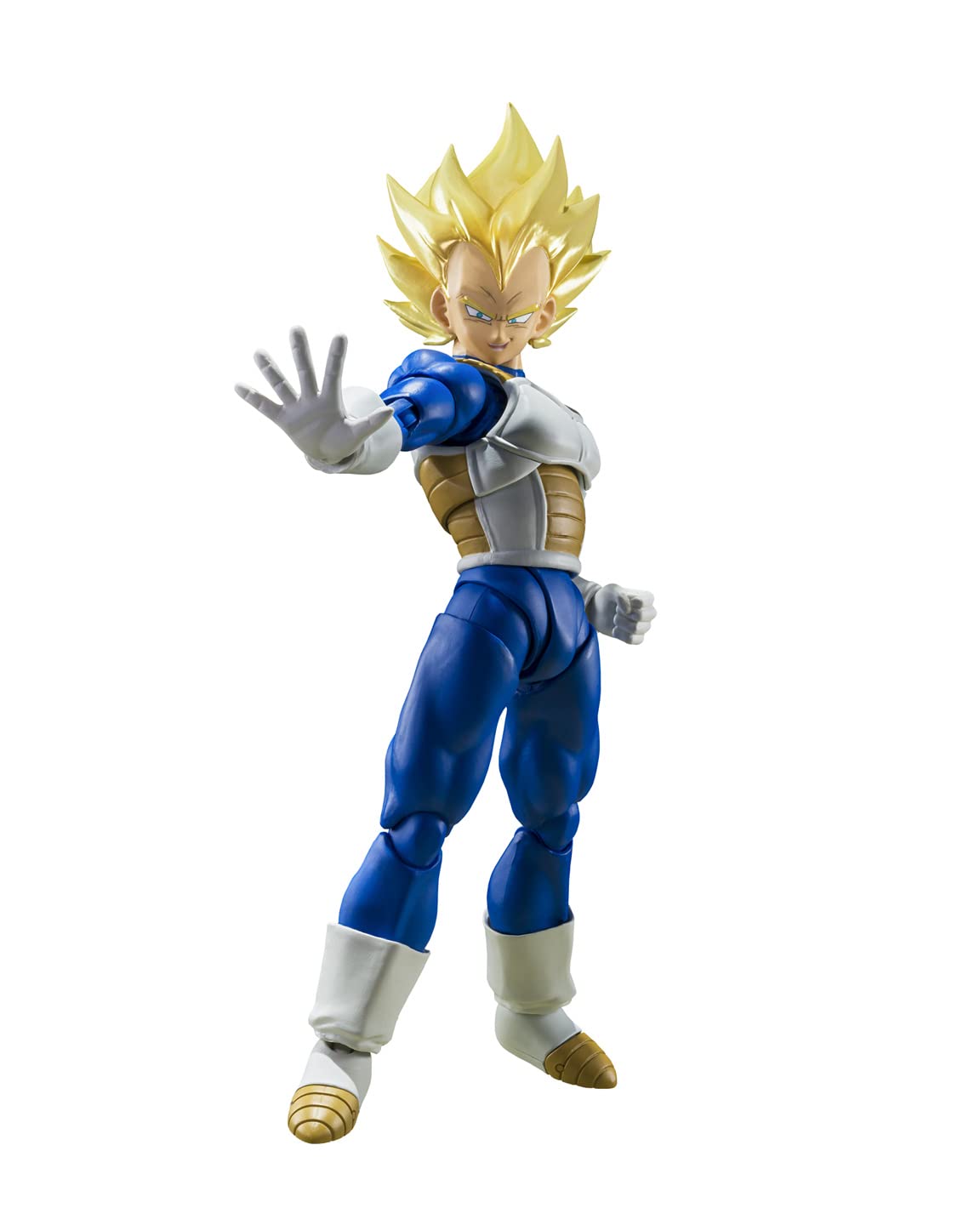 Tamashii Nations Dragon Ball Z Vegeta Awakened Blood front view for dynamic display.