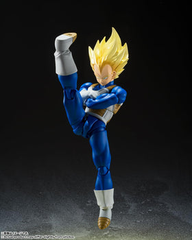 Tamashii Nations Dragon Ball Z Vegeta Awakened Blood packaging view for collectors.