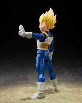 TAMASHII NATIONS Vegeta gritted-teeth face for intense scenes.