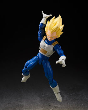 TAMASHII NATIONS Vegeta screaming face for dramatic battle displays.