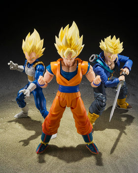 TAMASHII NATIONS Vegeta set contents include hands and expressions for pose variety.