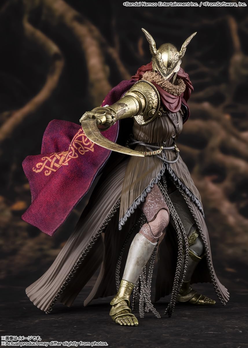 Tamashii Nations Elden Ring Malenia cloak with wires enables dramatic scenes