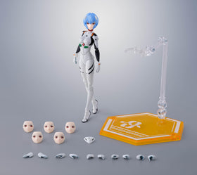 TAMASHII NATIONS Rei Ayanami pedestals for organized presentation