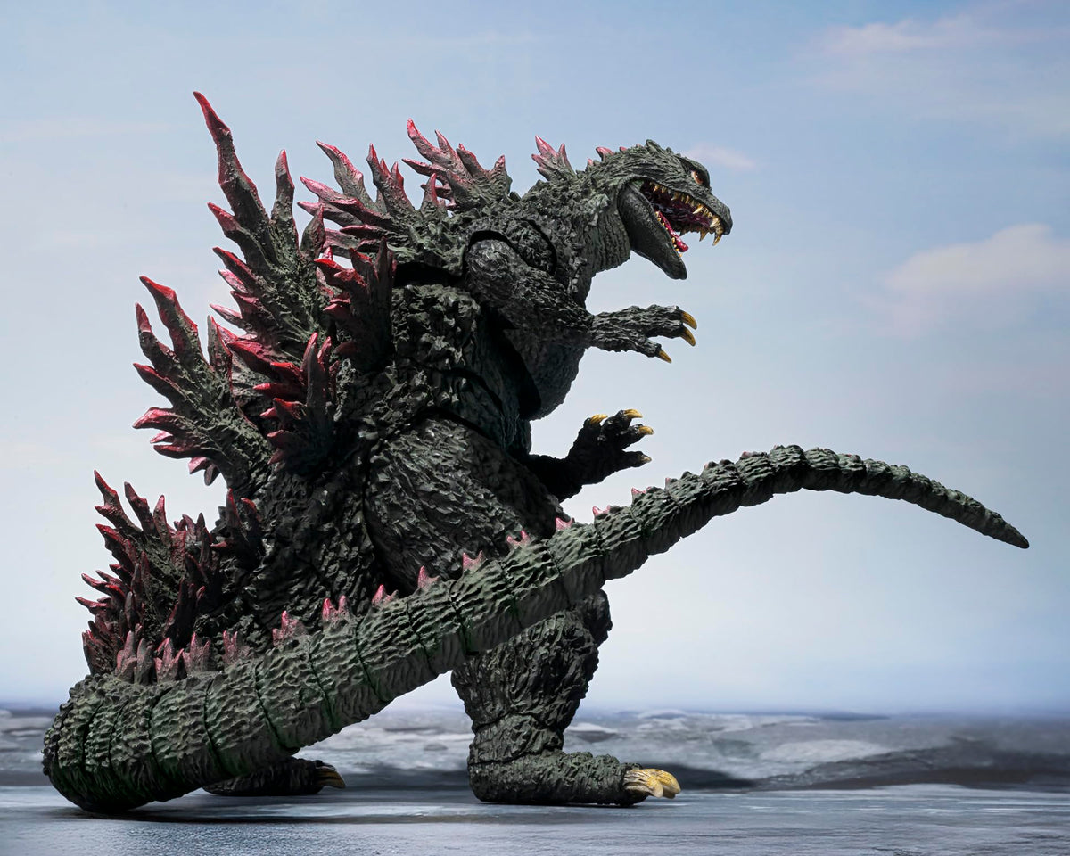 Tamashii Nations Godzilla 2000 vs Megaguirus articulated joints enable pose versatility