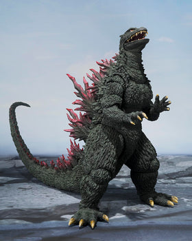 Tamashii Nations Godzilla 2000 vs Megaguirus packaging label showing licensing