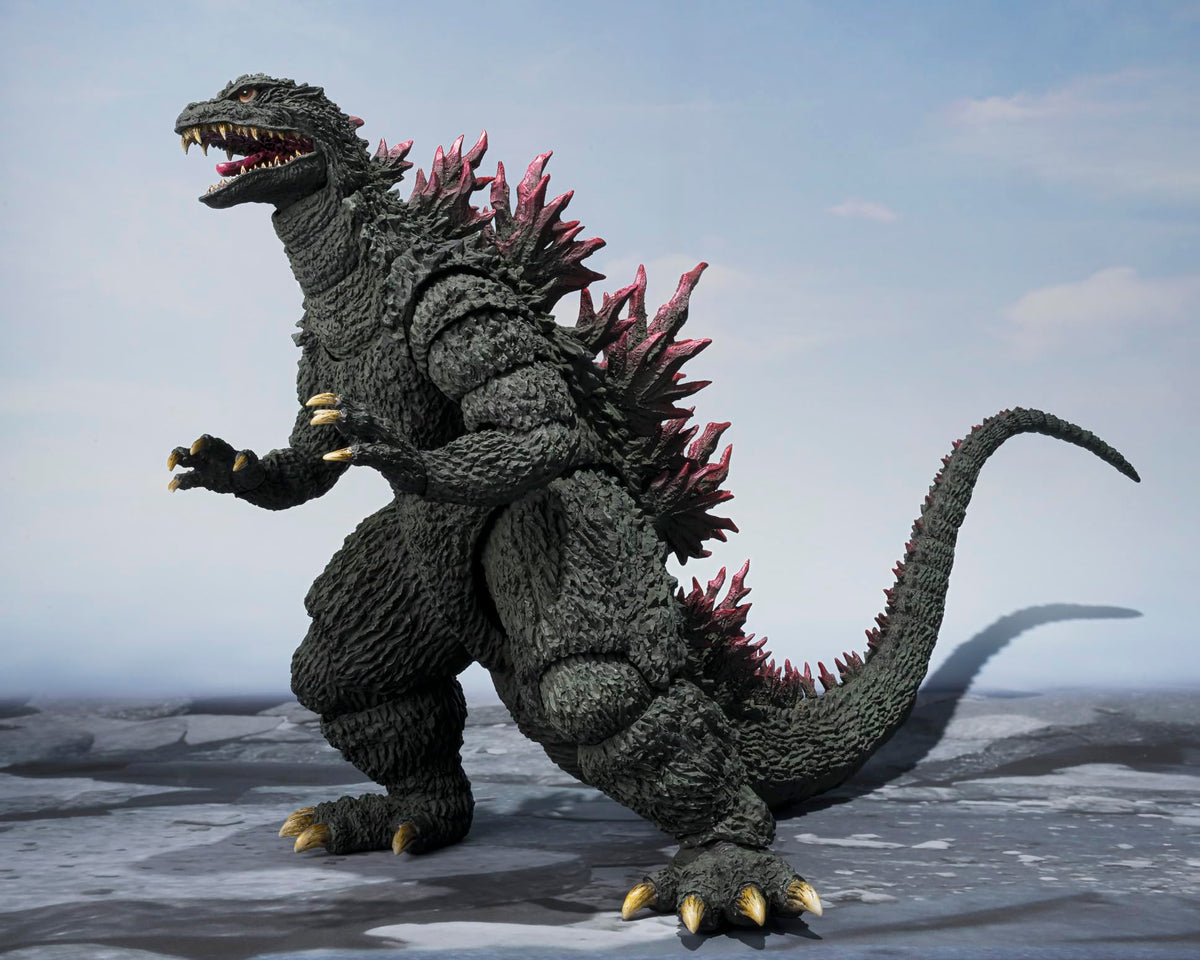 Tamashii Nations Godzilla 2000 vs Megaguirus surface detail offers rich texture on display