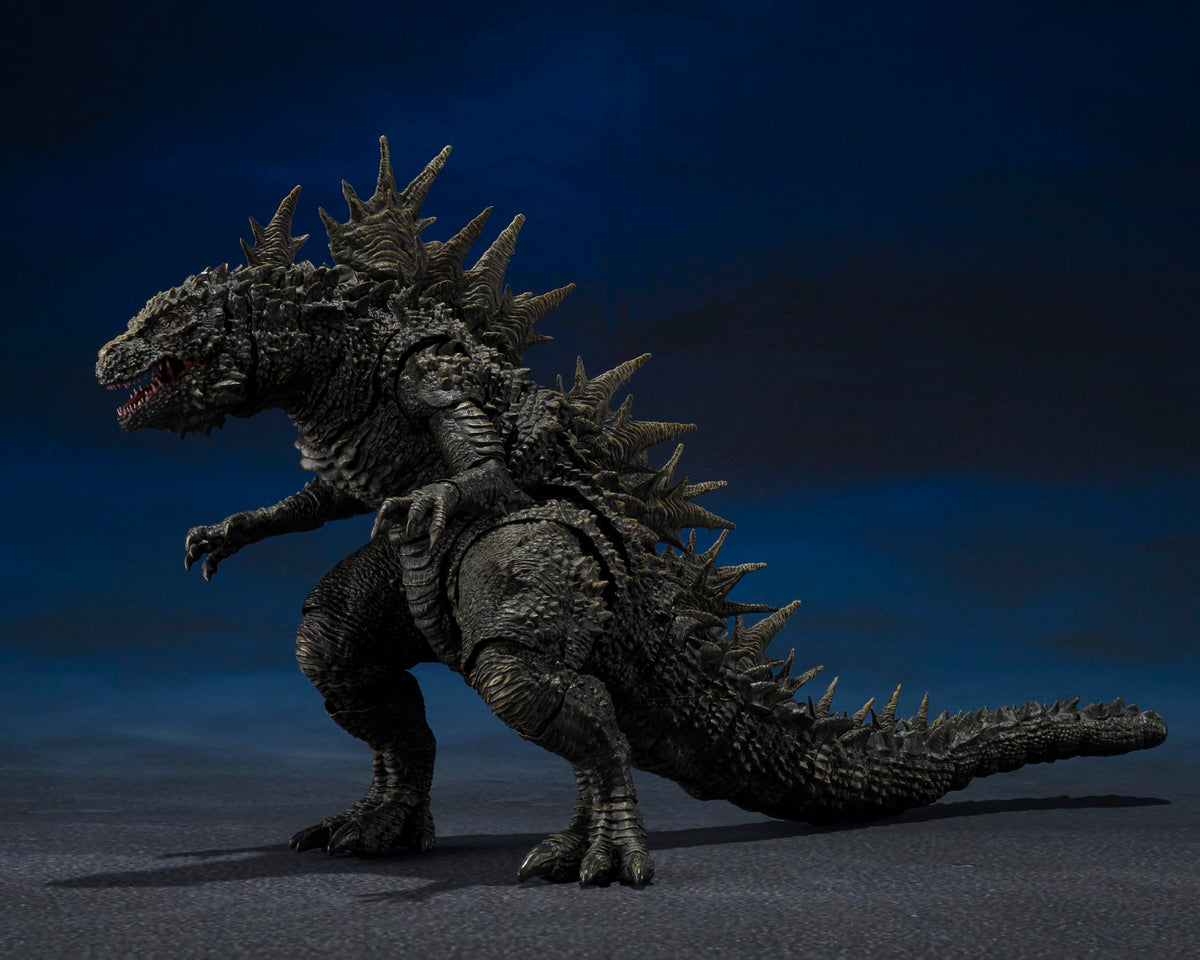 Tamashii Nations Godzilla 2023 Odo Island articulation range enables dramatic roars.