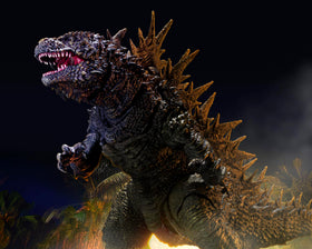 Tamashii Nations Godzilla 2023 Odo Island figure ready for dramatic scenes and shelf display.