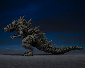 Tamashii Nations Godzilla 2023 Odo Island stand and pedestal enable signature upright poses.
