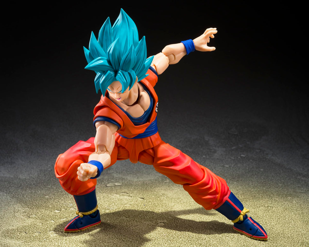 Tamashii Nations Goku blue head parts add versatile portrait angles.