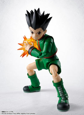 Gon S.H.Figuarts expression plates allow mood variations.