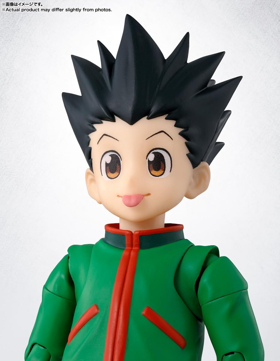 Gon S.H.Figuarts pose-ready figure for iconic Hunter x Hunter moments.