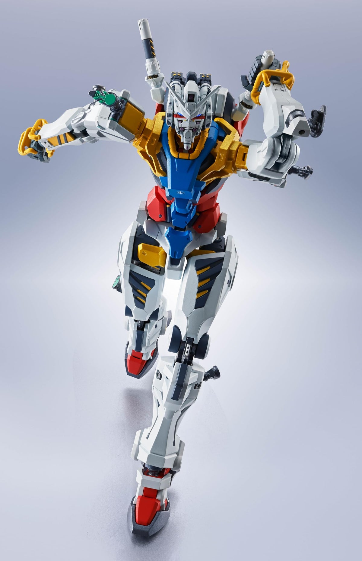 TAMASHII NATIONS White Gundam shield for dynamic defense poses