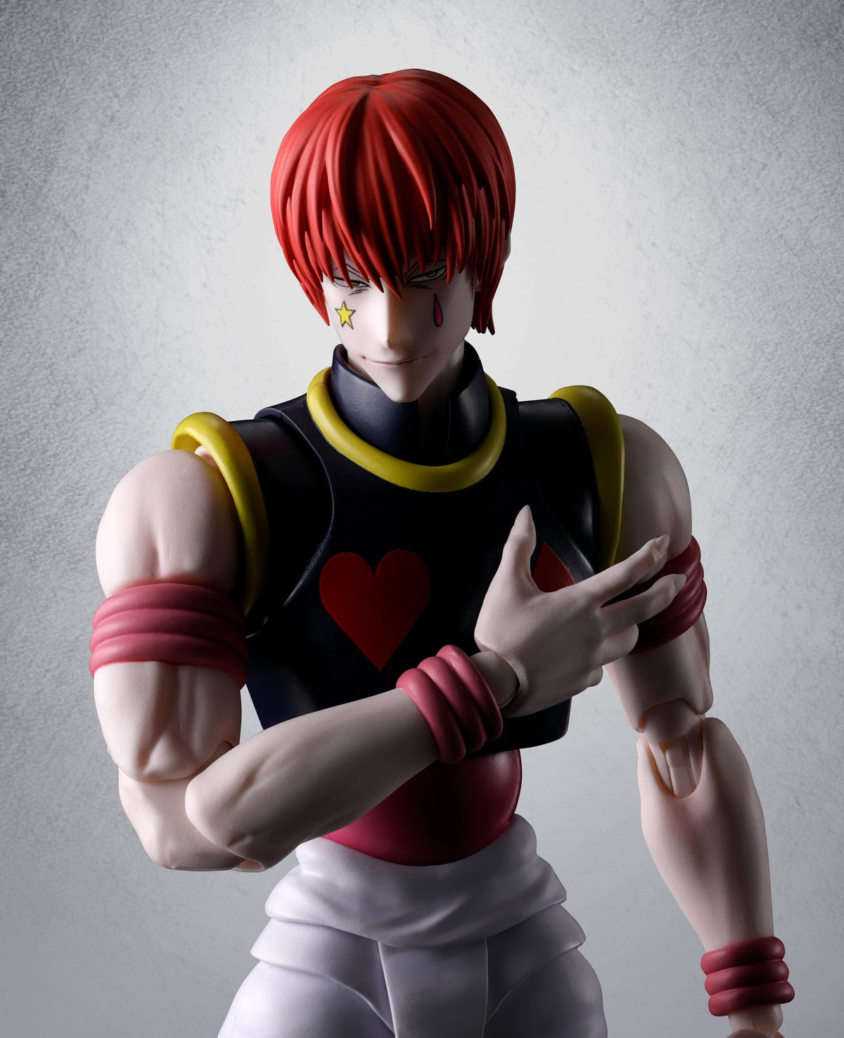 Tamashii Nations Hyskoa S.H.Figuarts Bungee Gum effects recreate dynamic Nen-like action.