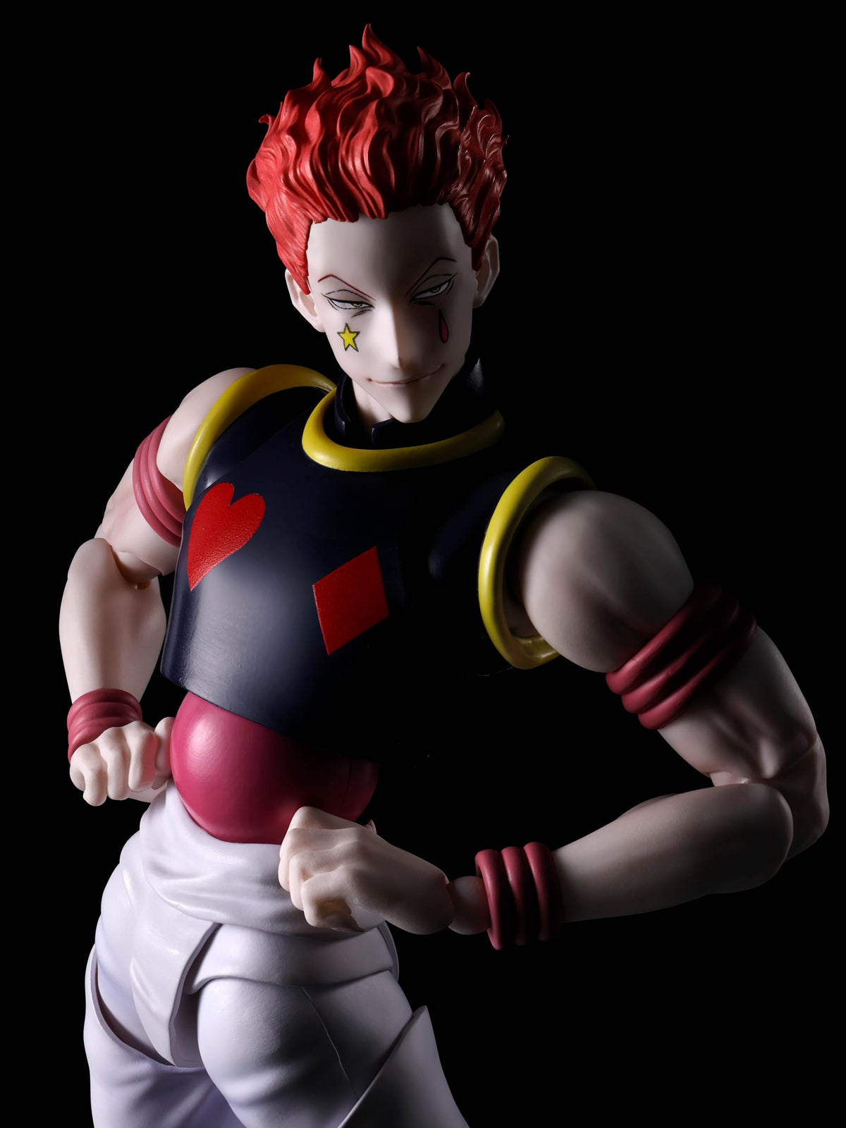 Tamashii Nations Hyskoa S.H.Figuarts interchangeable head parts expand display versatility.