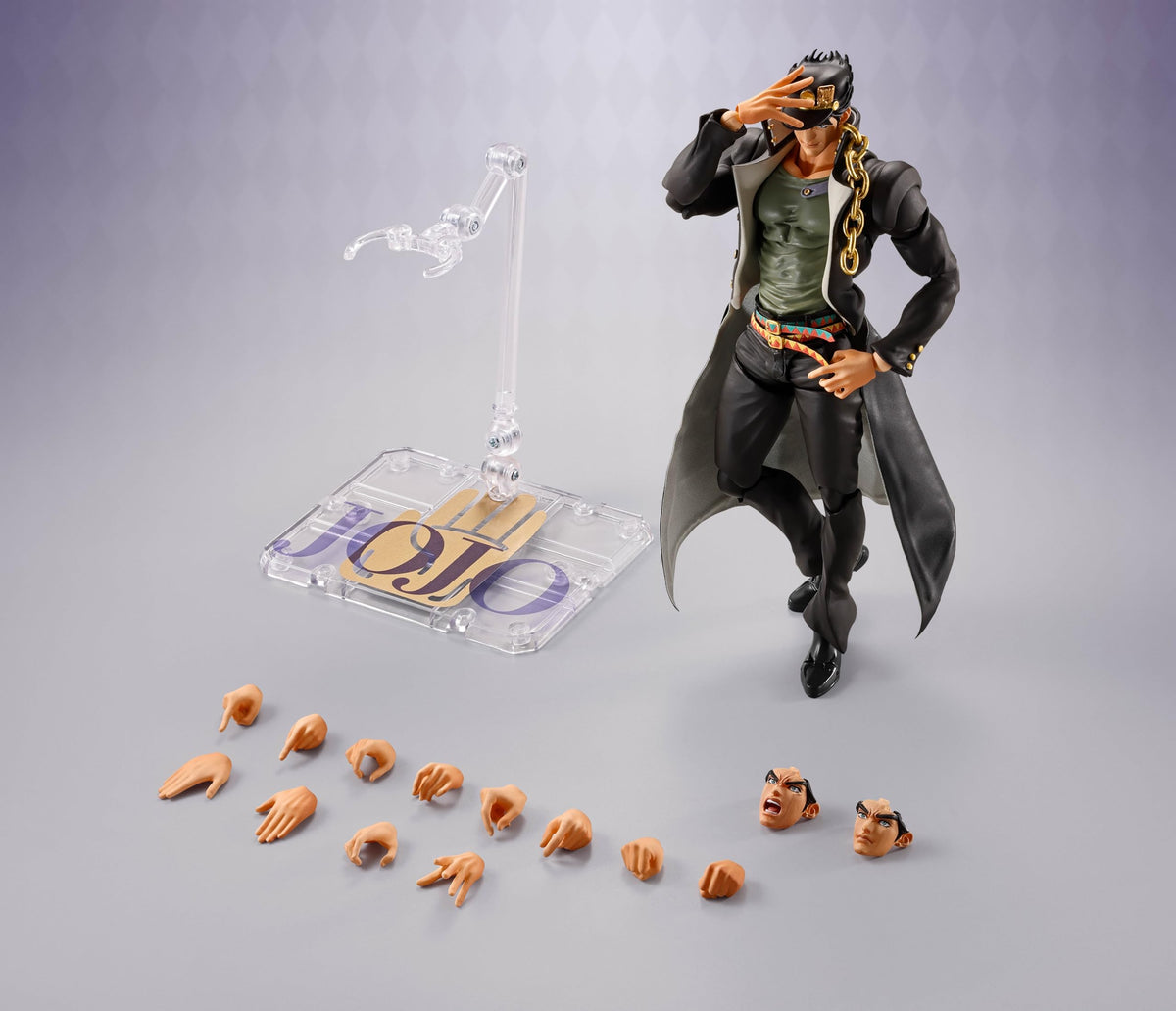 Tamashii Nations Jotaro Kujo figuarts pedestal features original design print