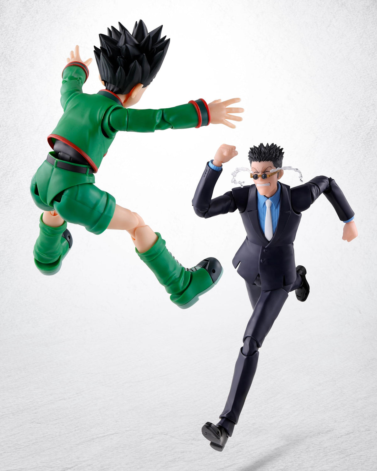 Tamashii Nations Leorio head parts offer expressive moods for scenes.