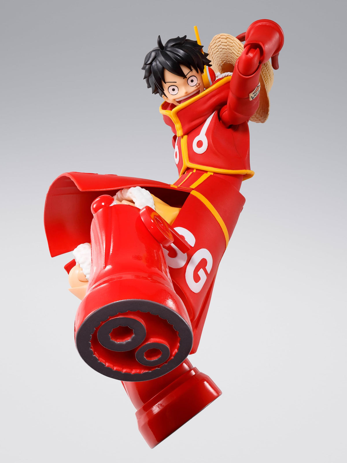 Tamashii Nations Luffy Future Island Egghead pose-ready display option