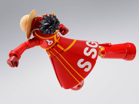 Tamashii Nations Luffy figure soft-parts support safe, flexible movement during posing