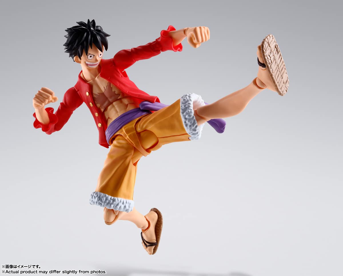 TAMASHII NATIONS Luffy S.H.Figuarts packaging box with official label.