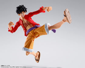 TAMASHII NATIONS Luffy S.H.Figuarts packaging box with official label.
