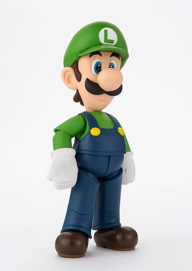Tamashii Nations Luigi S.H.Figuarts interchangeable hands for expressive gestures.