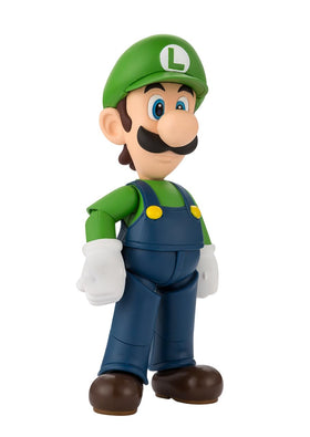Tamashii Nations Luigi S.H.Figuarts main body pose enables dynamic action poses.