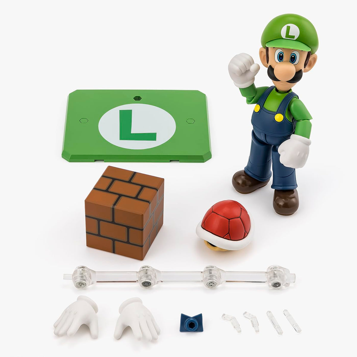 Tamashii Nations Luigi S.H.Figuarts official licensed product from Bandai Namco.