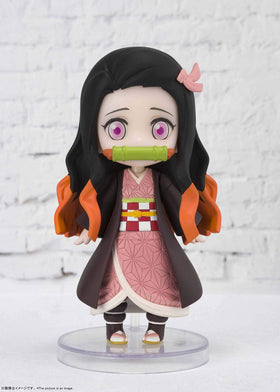 Tamashii Nations Nezuko Figuarts Mini box and stand for secure shelving.