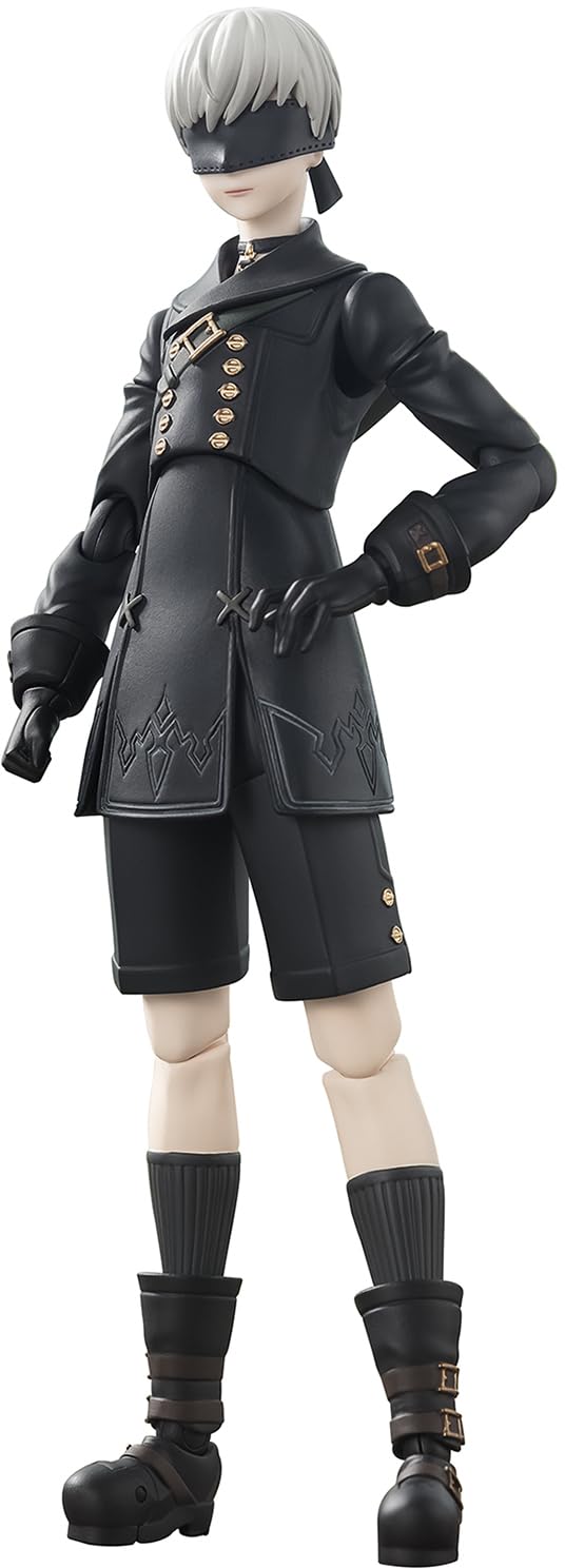 Tamashii Nations NieR: Automata 9S face variation without goggles for expressive display options