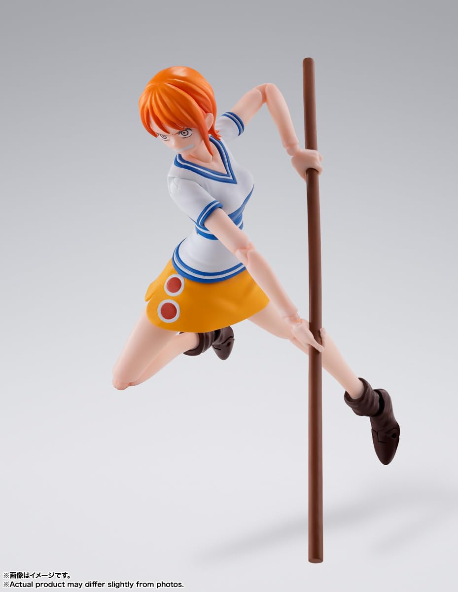 Tamashii Nations Nami Romance Dawn S.H.Figuarts expression-1 showcasing an alternative mood.
