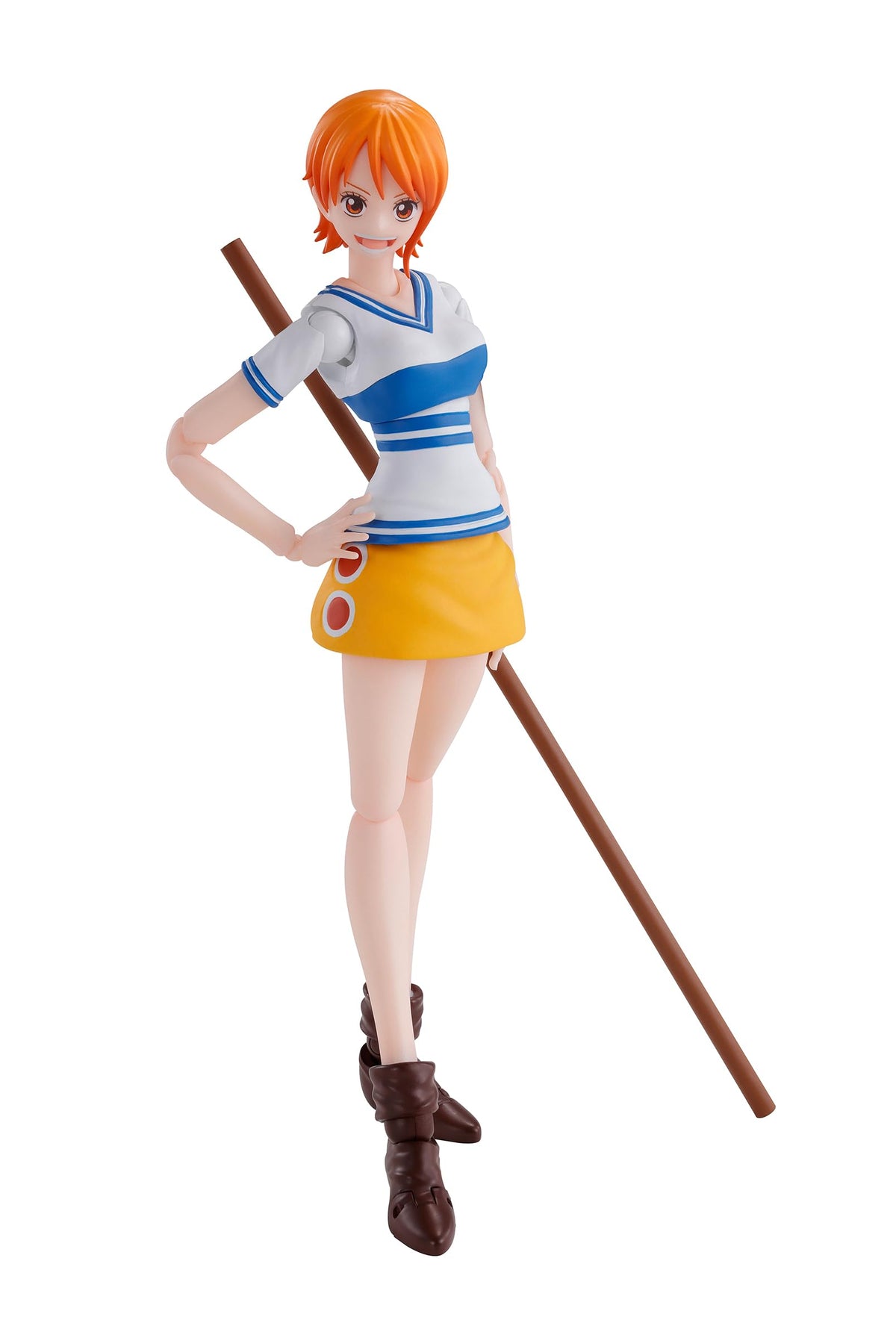 Tamashii Nations Nami Romance Dawn S.H.Figuarts main body for display-ready posing.
