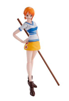 Tamashii Nations Nami Romance Dawn S.H.Figuarts main body for display-ready posing.