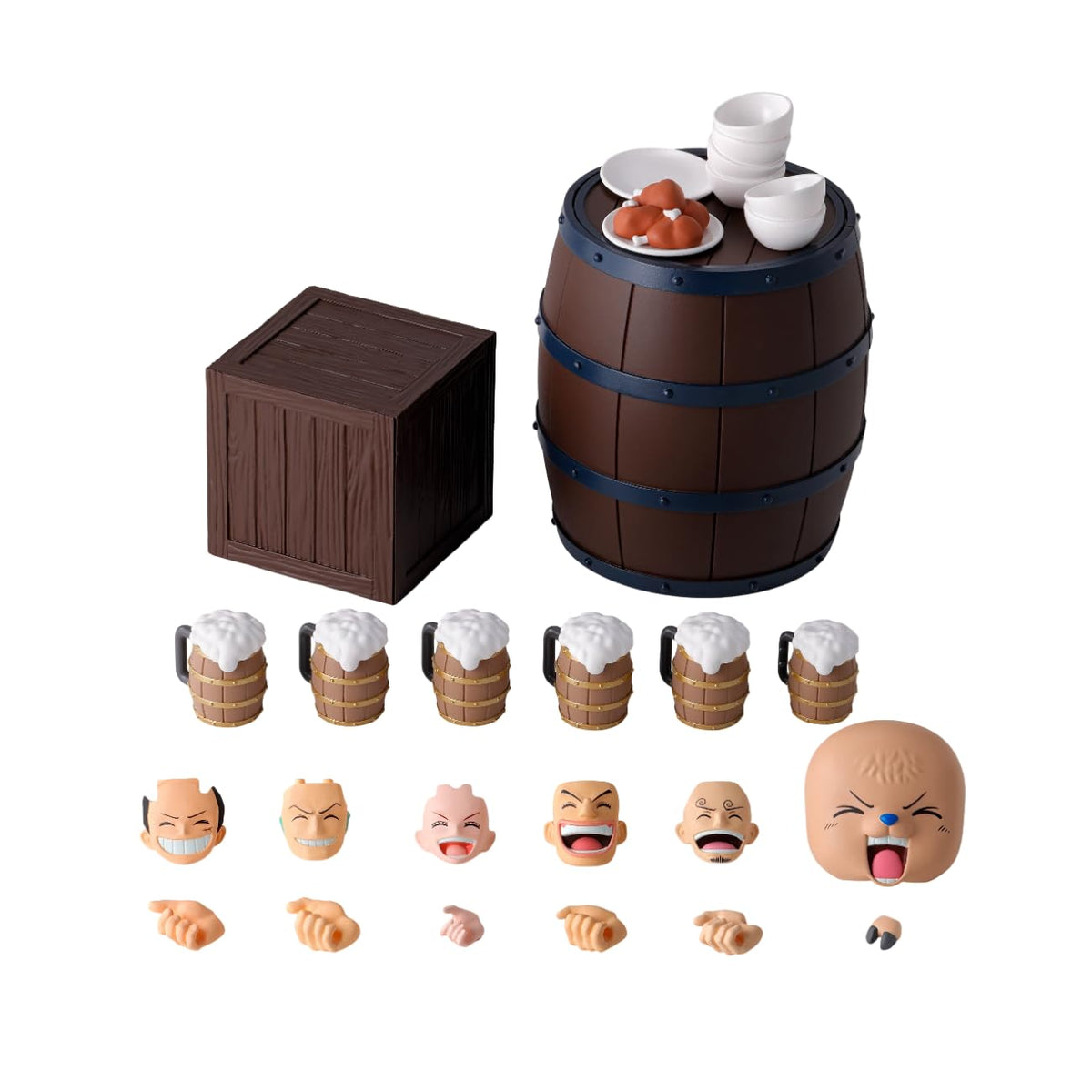 TAMASHII NATIONS One Piece party set barrel for dynamic display and scenes