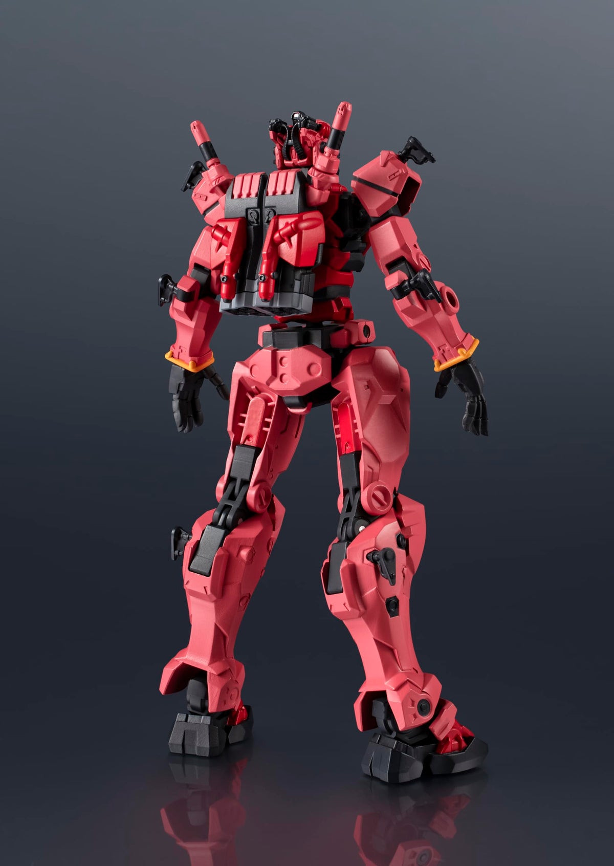 Tamashii Nations Red Gundam beam rifle accessory for battle-ready scenes