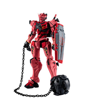 Tamashii Nations Red Gundam front view highlights bold color and poseability
