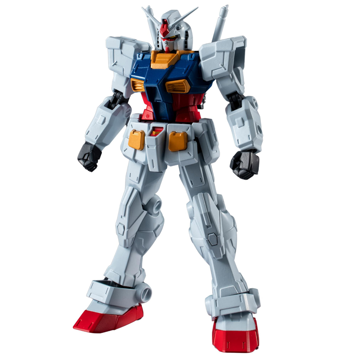 Tamashii Nations RX-78-2 Renewal main body offers enhanced poseability for dynamic displays.