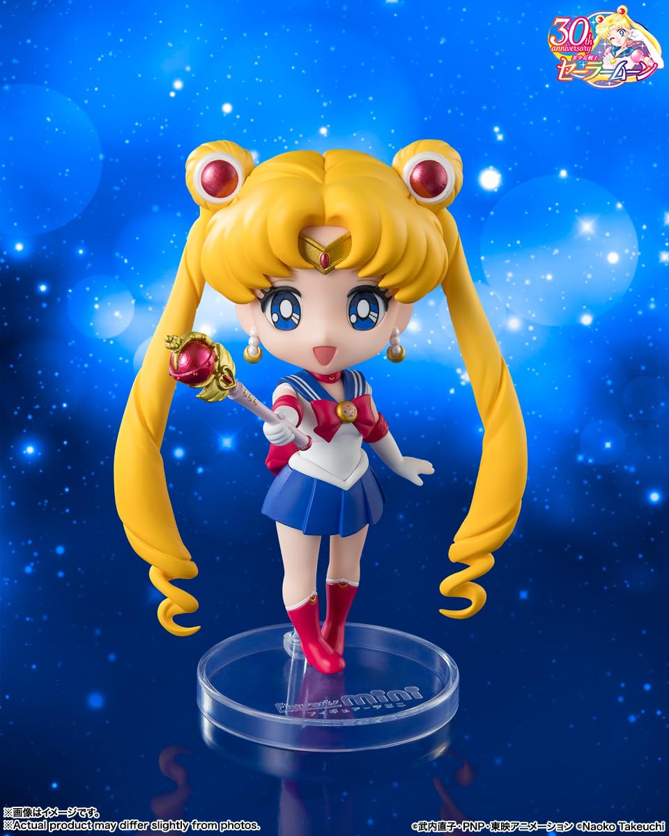 TAMASHII NATIONS Sailor Moon Crystal Star Compact mini figure side view show vibrant details