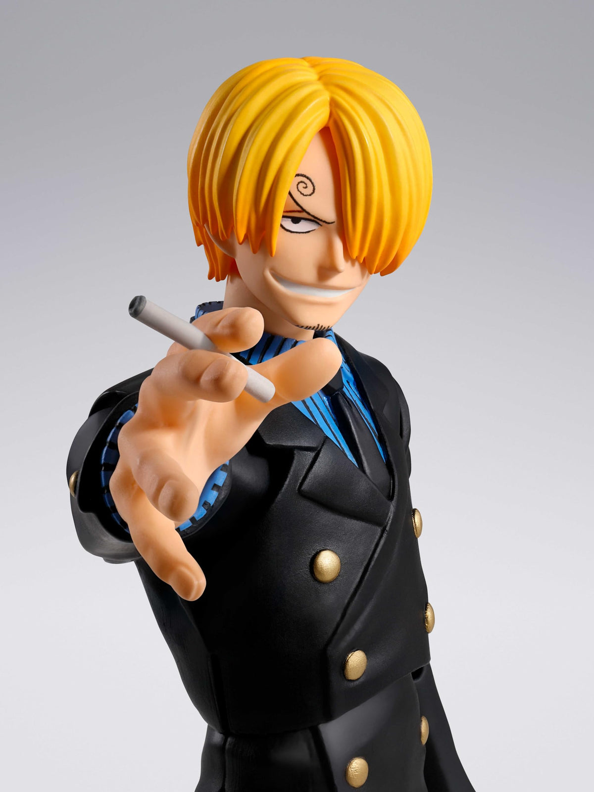 Tamashii Nations Sanji Romance Dawn interchangeable thigh parts for pose variety