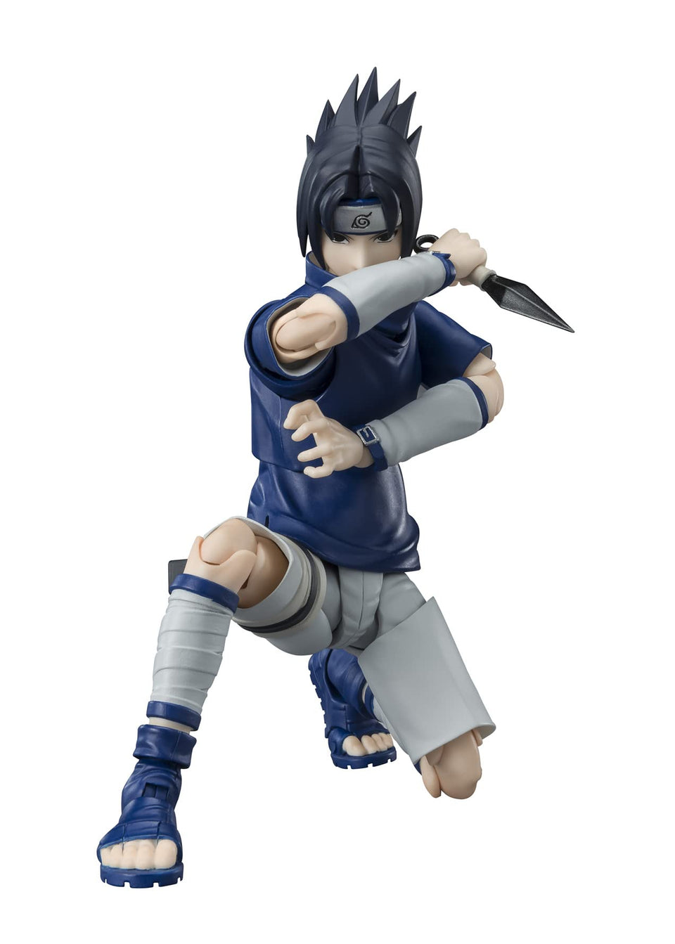 Tamashii Nations Sasuke Uchiha S.H.Figuarts front view showcases dynamic poseability.