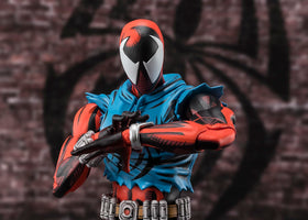 TAMASHII NATIONS Scarlet Spider S.H.Figuarts packaging with Bandai Namco license label